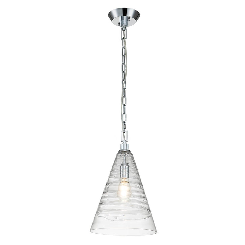Suspension luminaire | Elmore Chromée