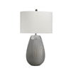 Lampe à poser Harrow argentée et grise clair, céramique