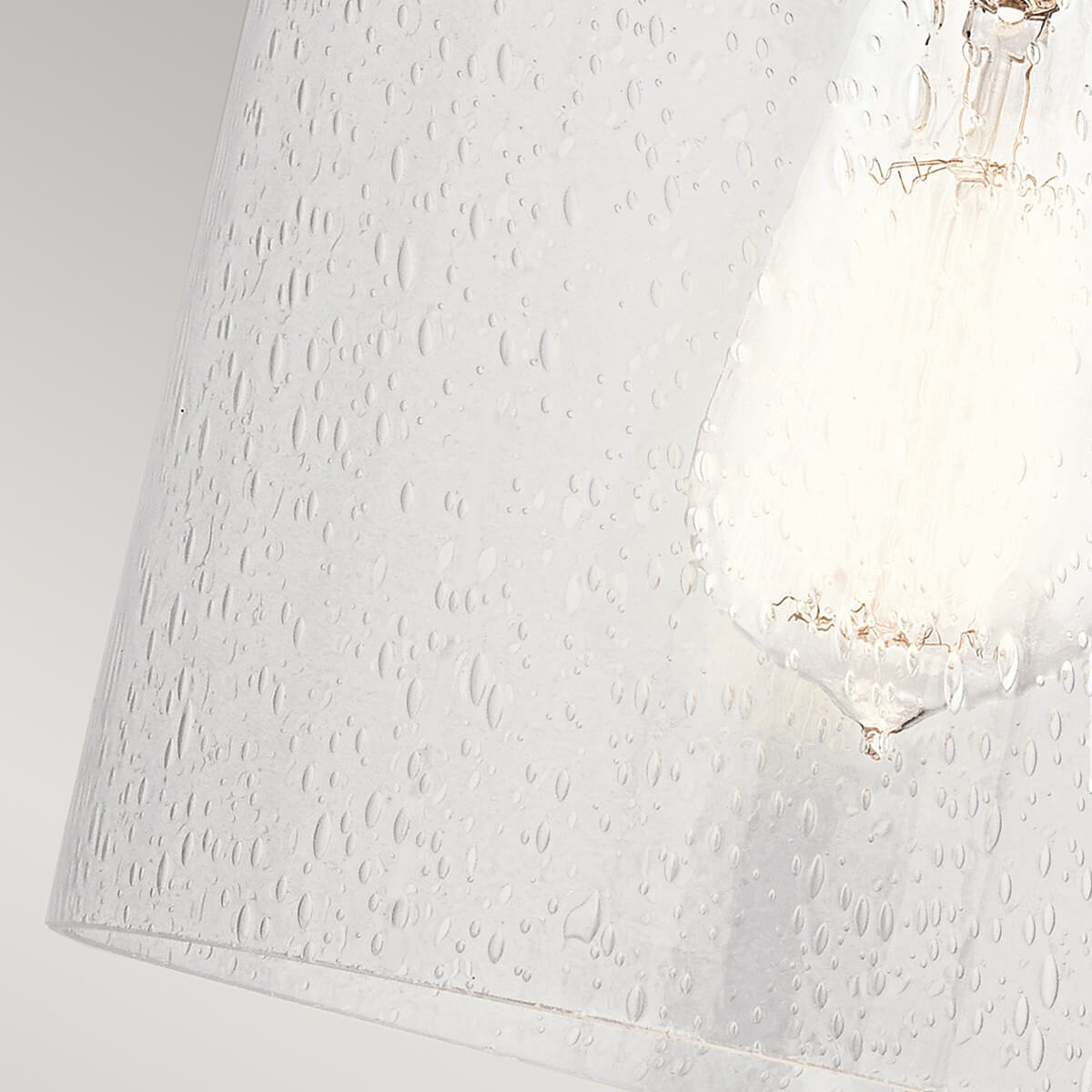 Applique murale Kitner nickel poli et transparente, verre