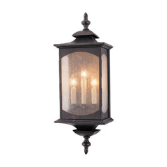 Applique extérieure Market Square 3 lumières bronze, verre