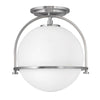 Luminaire plafonnier | Opal Nickel