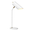 Lampe à poser Quinto blanche et laiton vieilli
