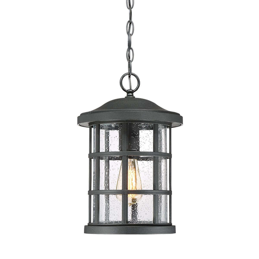 Suspension extérieure Crusade noire, verre