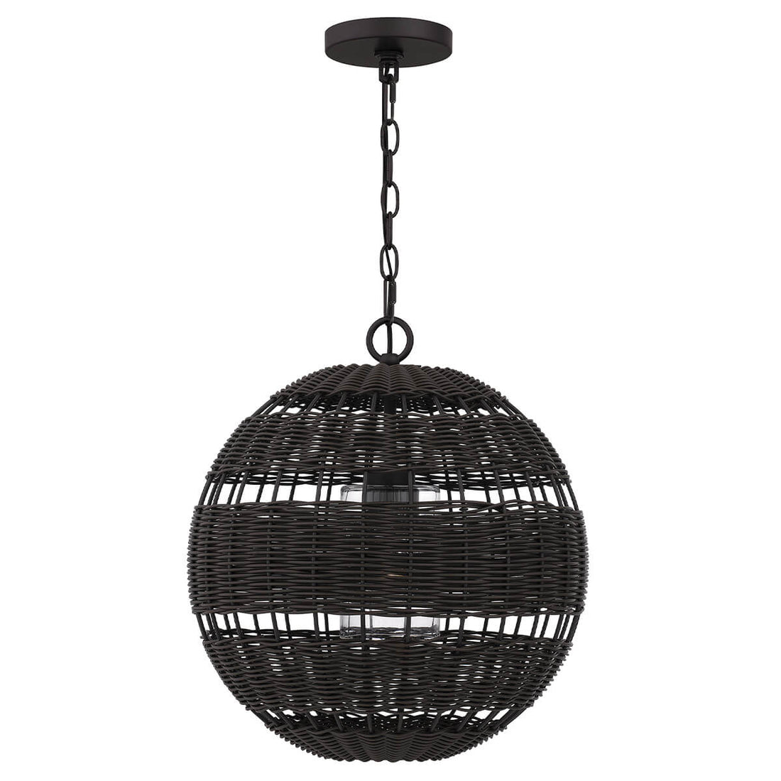 Suspension Lindendale bronze, verre