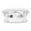 Plafonnier extérieur Marblehead 2 lumières blanc, verre