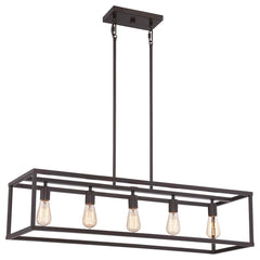 Lustre New Harbor 5 lumières bronze