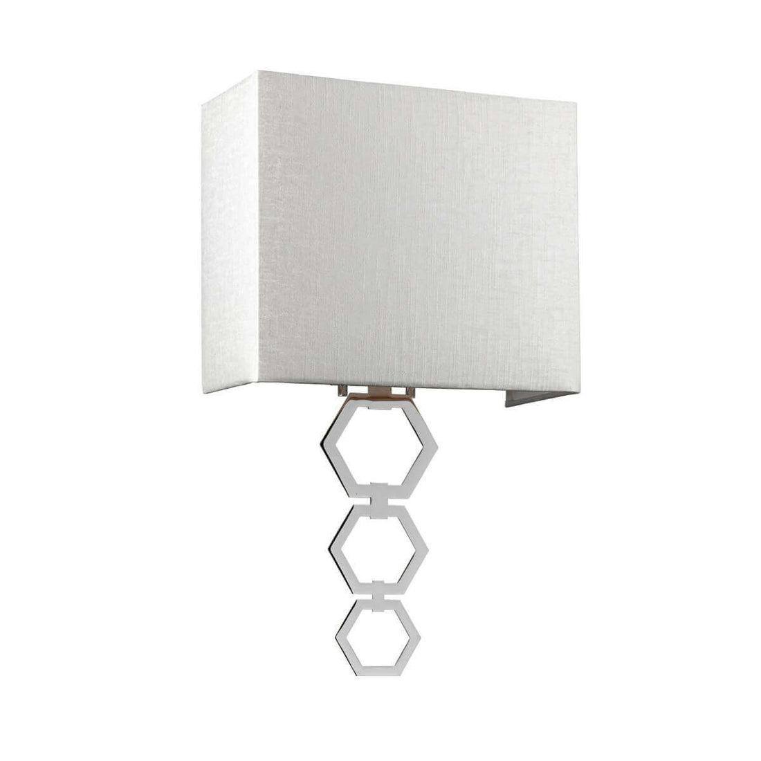 Applique murale Ria chromée et crème (RIA-MEDIUM-PC)