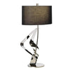 Lampe à poser Ribbon nickel poli et noire