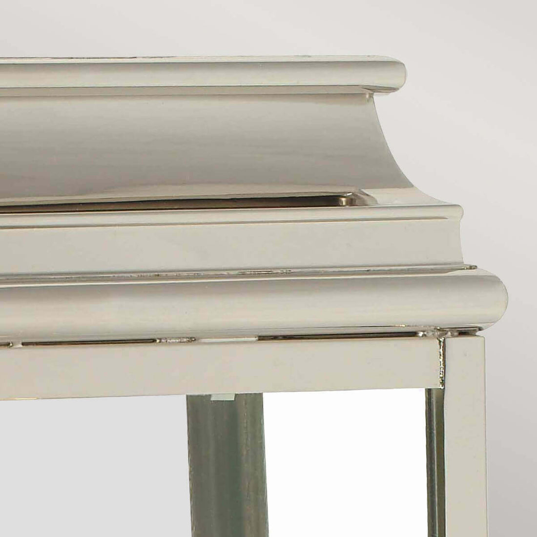 Applique extérieure St Martins nickel poli, verre