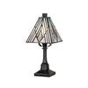 Lampe à poser Alderley bronze, verre, H 32,3 cm