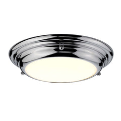 Plafonnier Welland chromé, L 24,5 cm