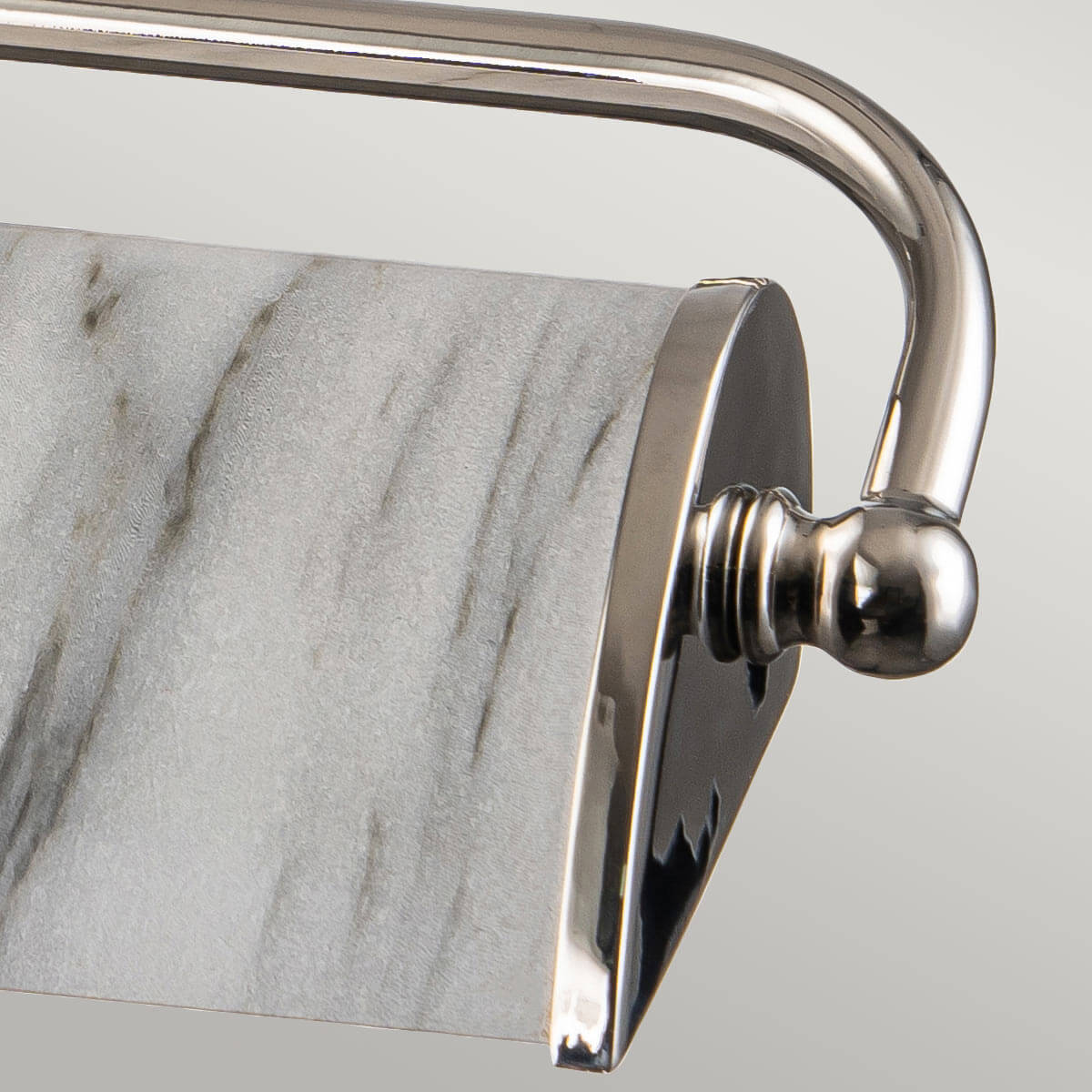 Applique murale Winchfield 2 lumières nickel poli et blanche