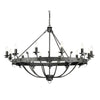Lustre Windsor 12 lumières anthracite