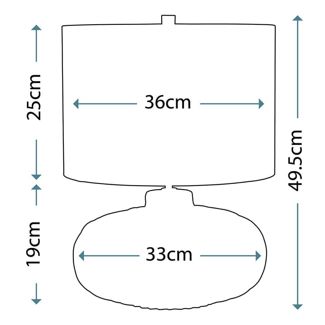 Lampe à poser Woodside crème, céramique