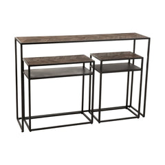 Ensemble Consoles Fer Bois Manguier