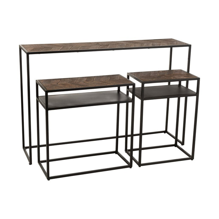 Ensemble Consoles Fer Bois Manguier - Designix