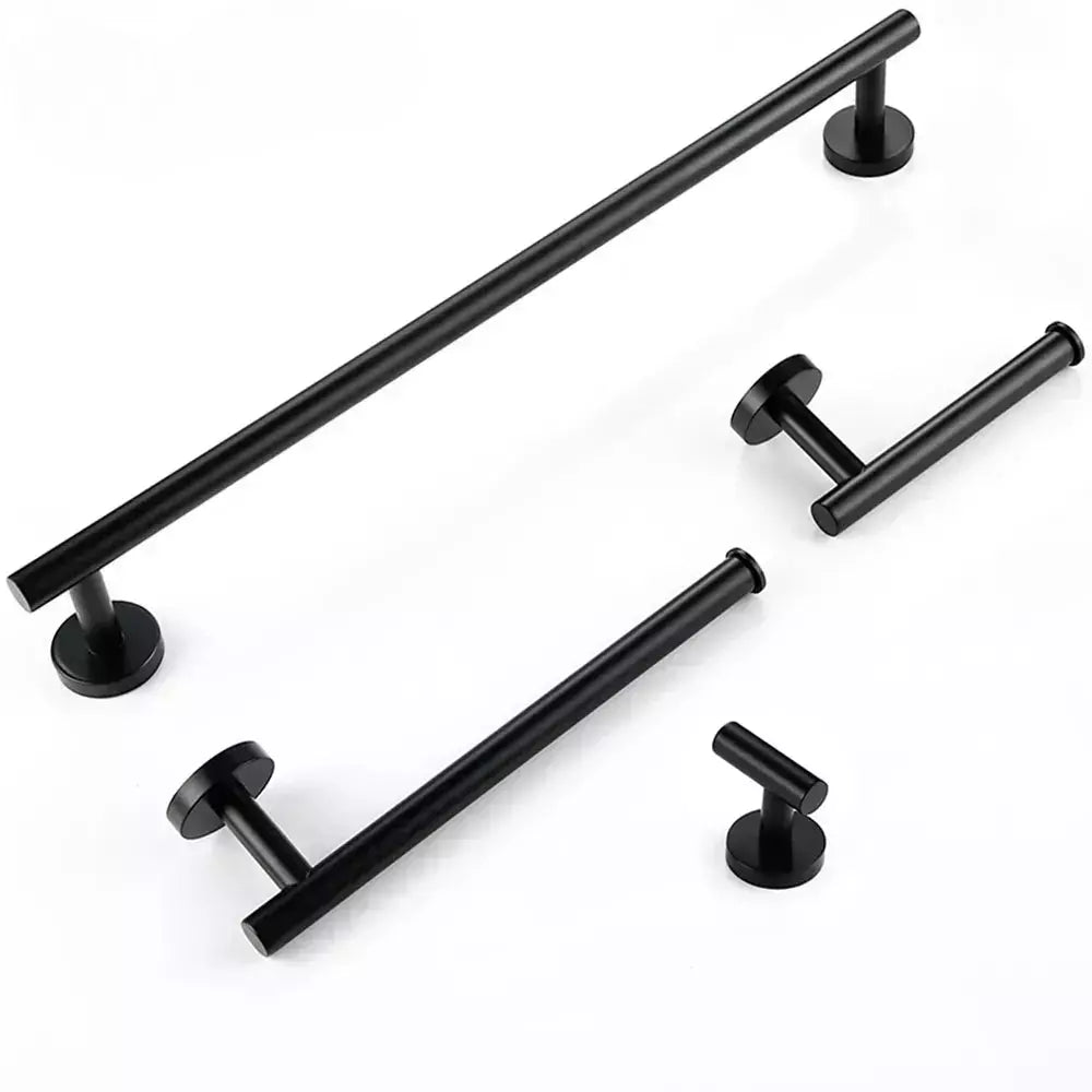 Ensemble de Porte Serviette Mural | Harmonie - Designix Accessoires Salle de bains Noir