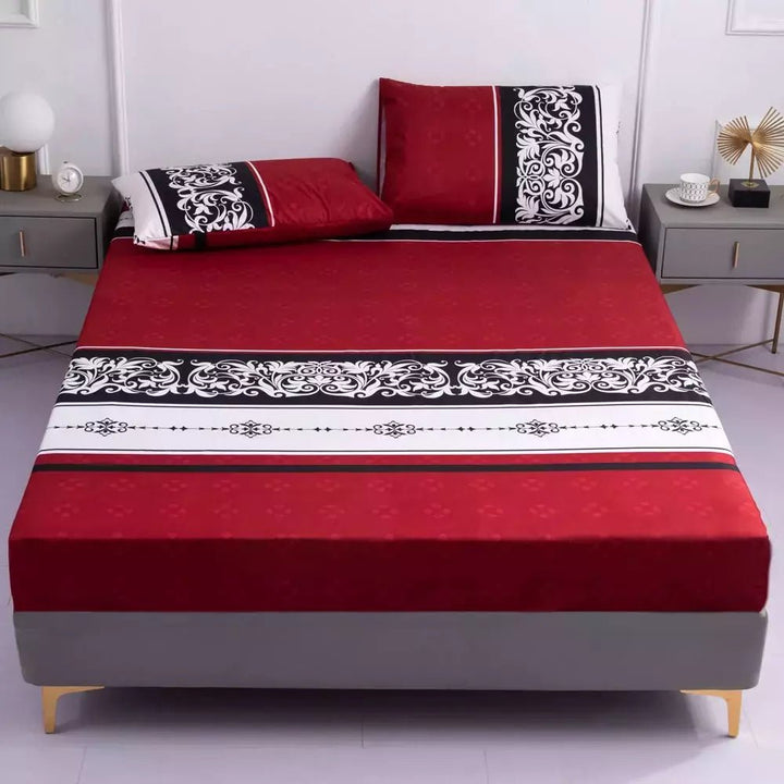 Ensemble Drap Housse et Taie d'Oreiller | DreamSuite - Designix Drap Housse Bleu étoilé 90x200x25cm