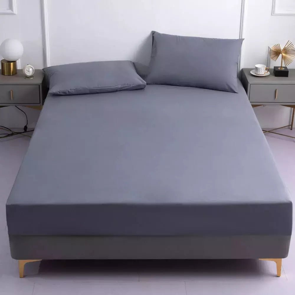 Ensemble Drap Housse et Taie d'Oreiller | DreamSuite - Designix Drap Housse Bleu étoilé 90x200x25cm