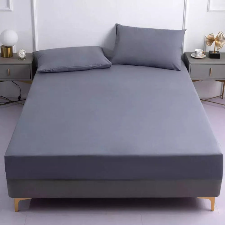 Ensemble Drap Housse et Taie d'Oreiller | DreamSuite - Designix Drap Housse Bleu étoilé 90x200x25cm
