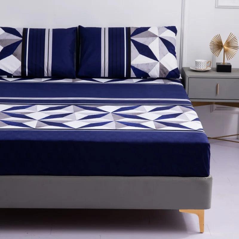 Ensemble Drap Housse et Taie d'Oreiller | DreamSuite - Designix Drap Housse Vert 90x200x25cm
