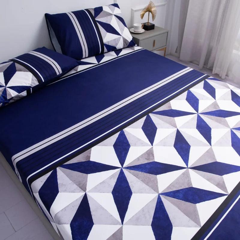 Ensemble Drap Housse et Taie d'Oreiller | DreamSuite - Designix Drap Housse Vert 90x200x25cm