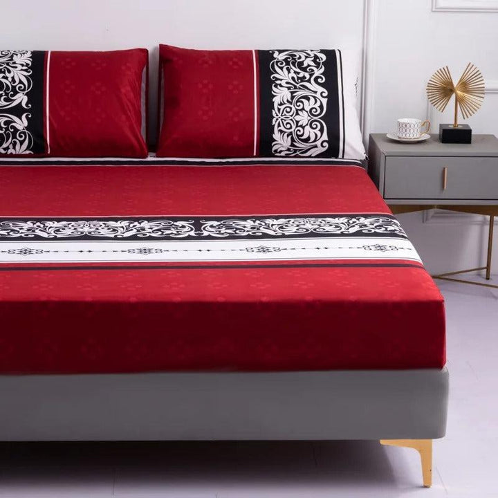 Ensemble Drap Housse et Taie d'Oreiller | DreamSuite - Designix Drap Housse Vert 90x200x25cm