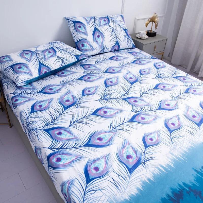 Ensemble Drap Housse et Taie d'Oreiller | DreamSuite - Designix Drap Housse Vert 90x200x25cm