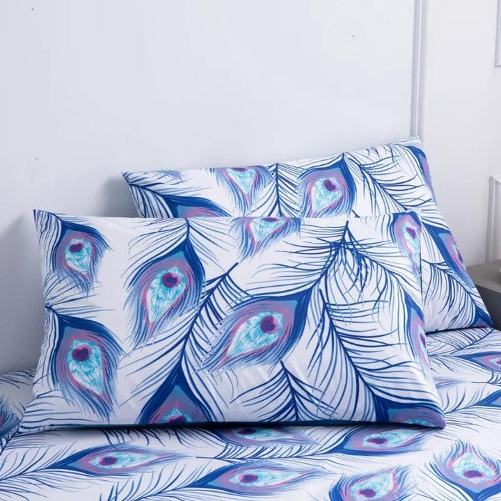 Ensemble Drap Housse et Taie d'Oreiller | DreamSuite - Designix Drap Housse Vert 90x200x25cm