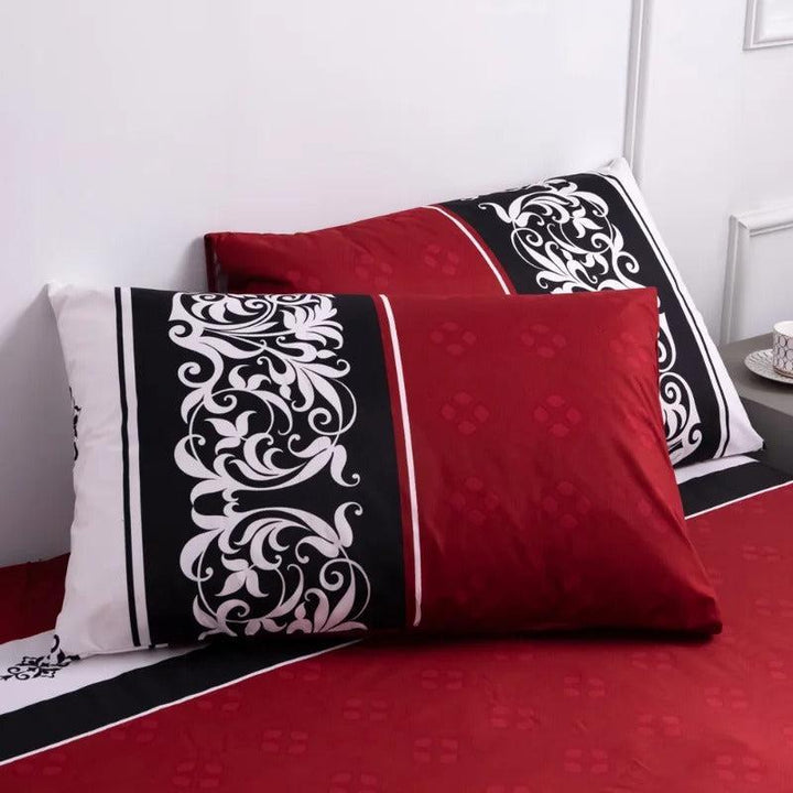 Ensemble Drap Housse et Taie d'Oreiller | DreamSuite - Designix Drap Housse Vert 90x200x25cm