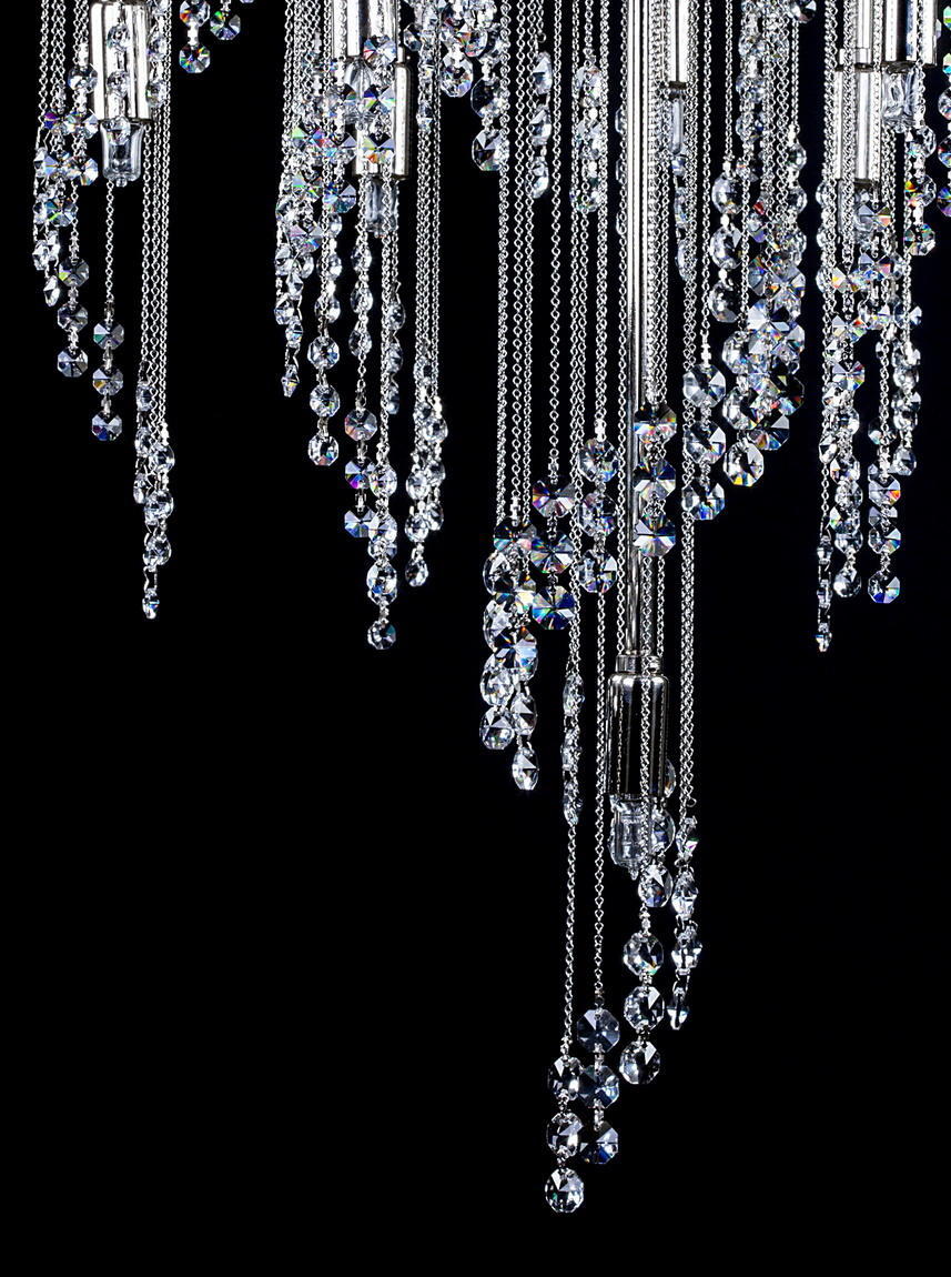 Suspension spirale en cristal L435CLN