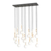 Suspension Ero XIV 80X25 dorée, verre