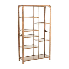 Étagère Antique Fer Verre Bronze