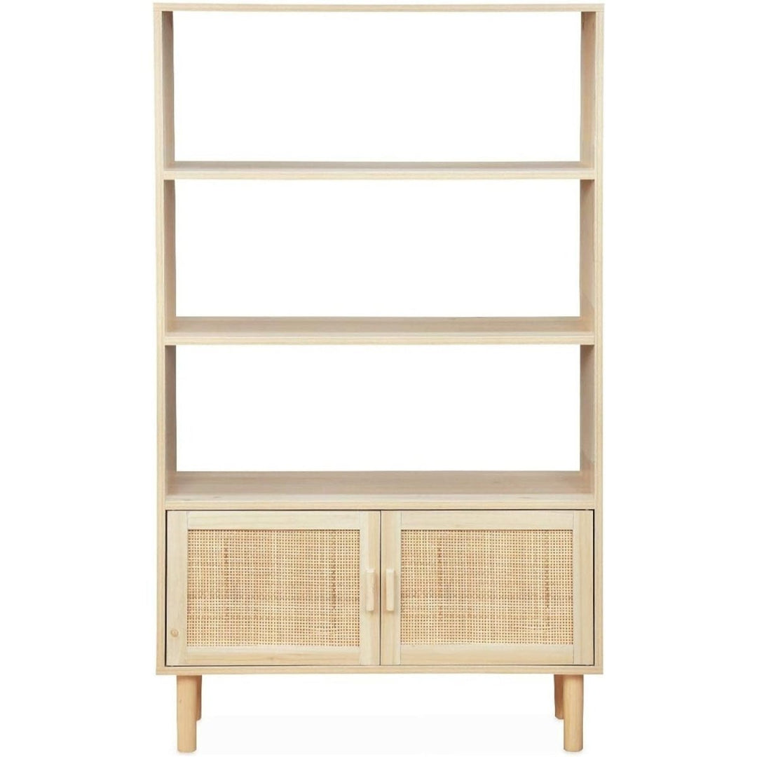 Étagère Bibliothèque Bois Cannage | Dôme - Designix Bibliothèque