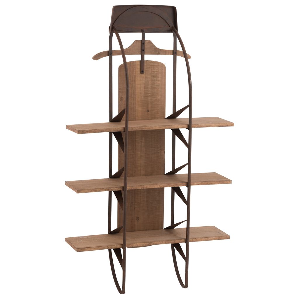 Étagère Bois Naturel À Roulettes - Designix