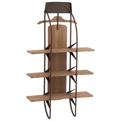 Étagère Bois Naturel À Roulettes