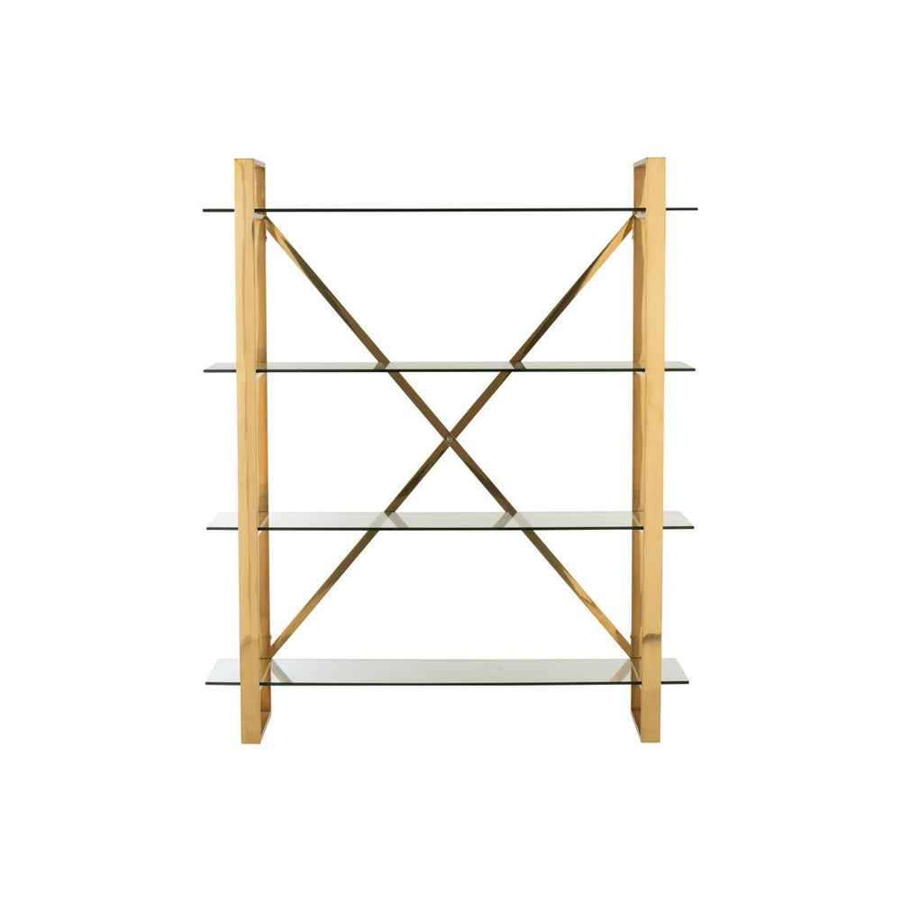 Étagère Croisée En Acier Inoxydable - Designix