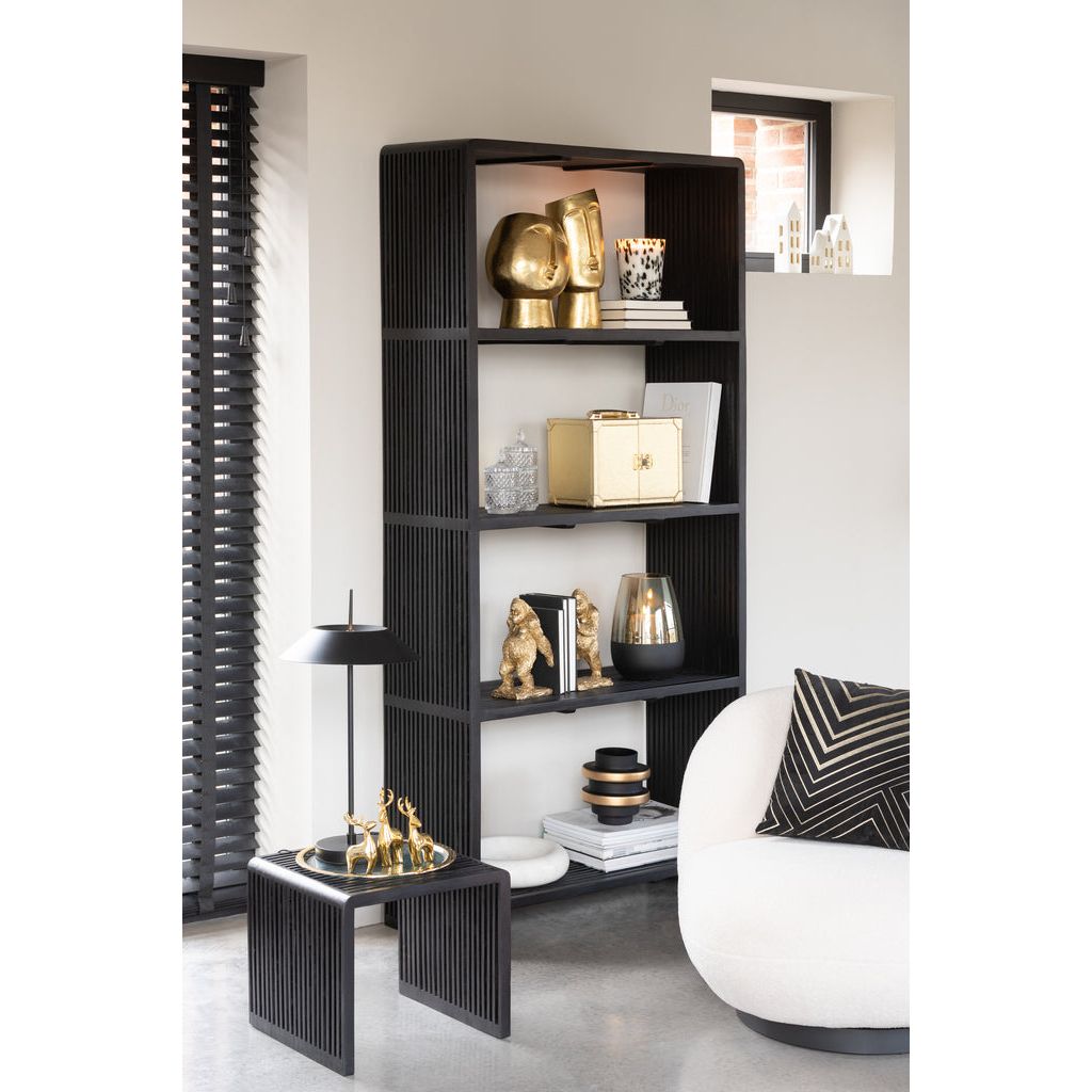 Étagère en Teck Recyclé Noir - Designix
