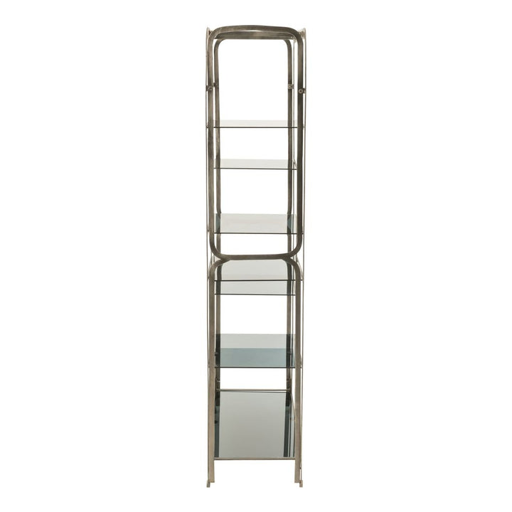 Étagère Fer Verre Gris Antique - Designix