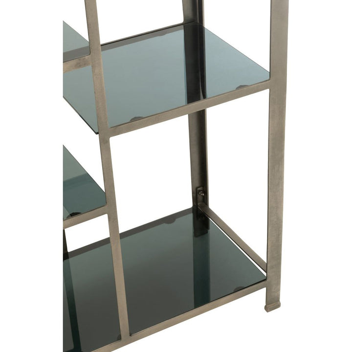 Étagère Fer Verre Gris Antique - Designix