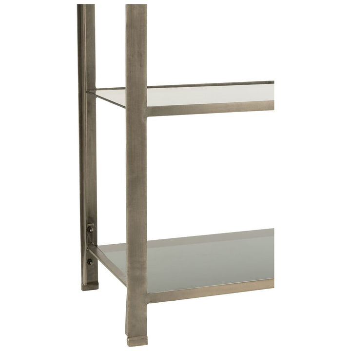 Étagère Fer Verre Gris Antique - Designix