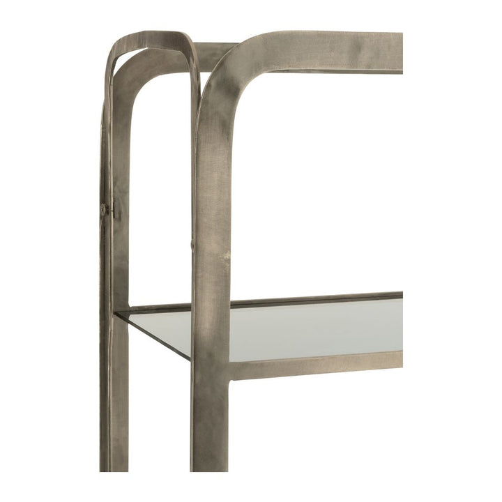 Étagère Fer Verre Gris Antique - Designix