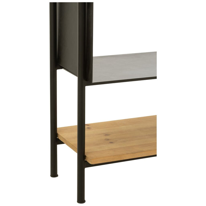Étagère Grande Bois Fer Noir - Designix