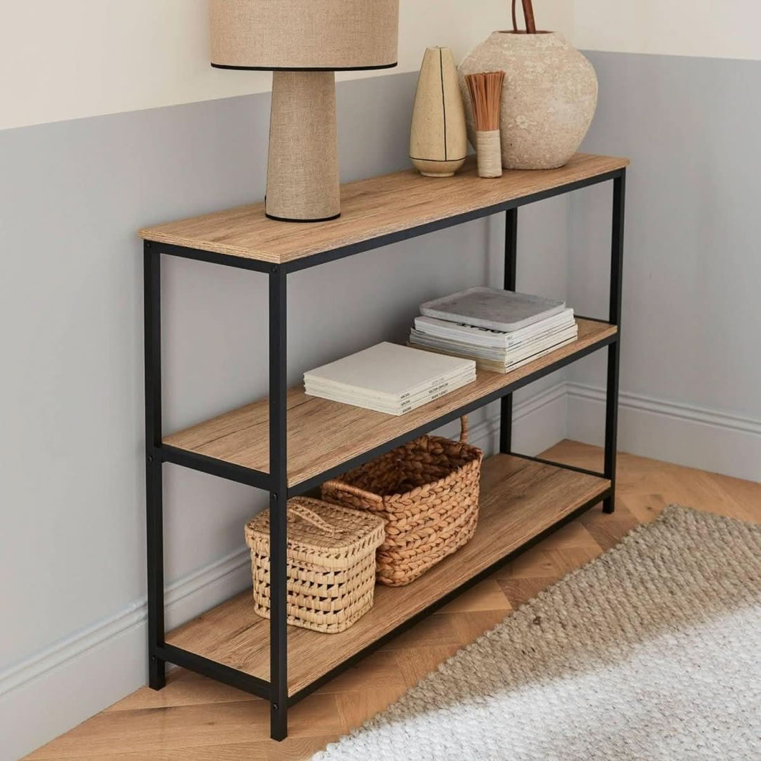 Étagère Métal Bois Moderne | Fonte