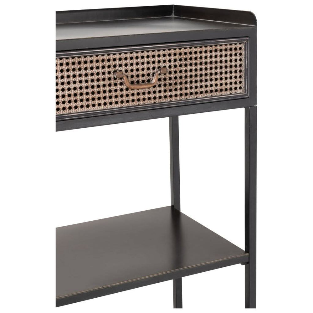 Étagère Métal Noir Avec Tiroir - Designix