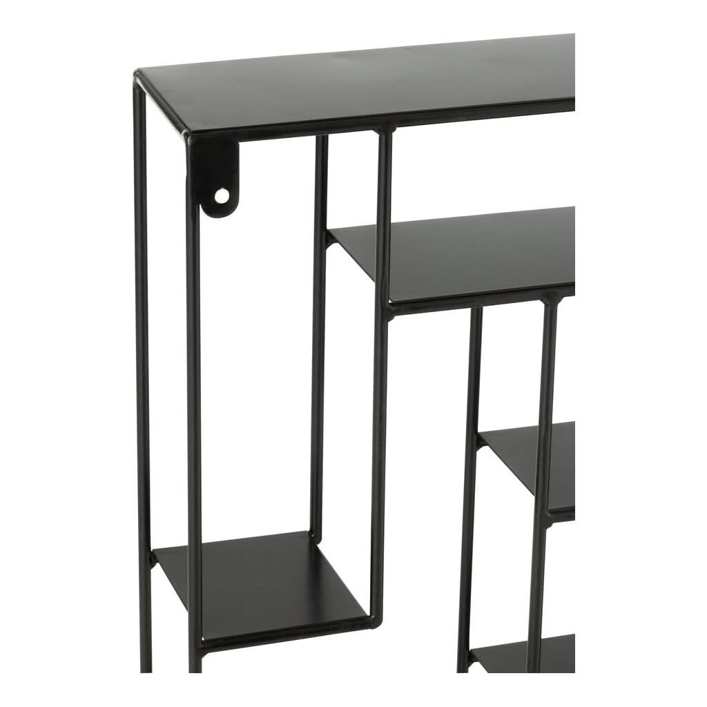 Étagère Métal Noir Design Moderne