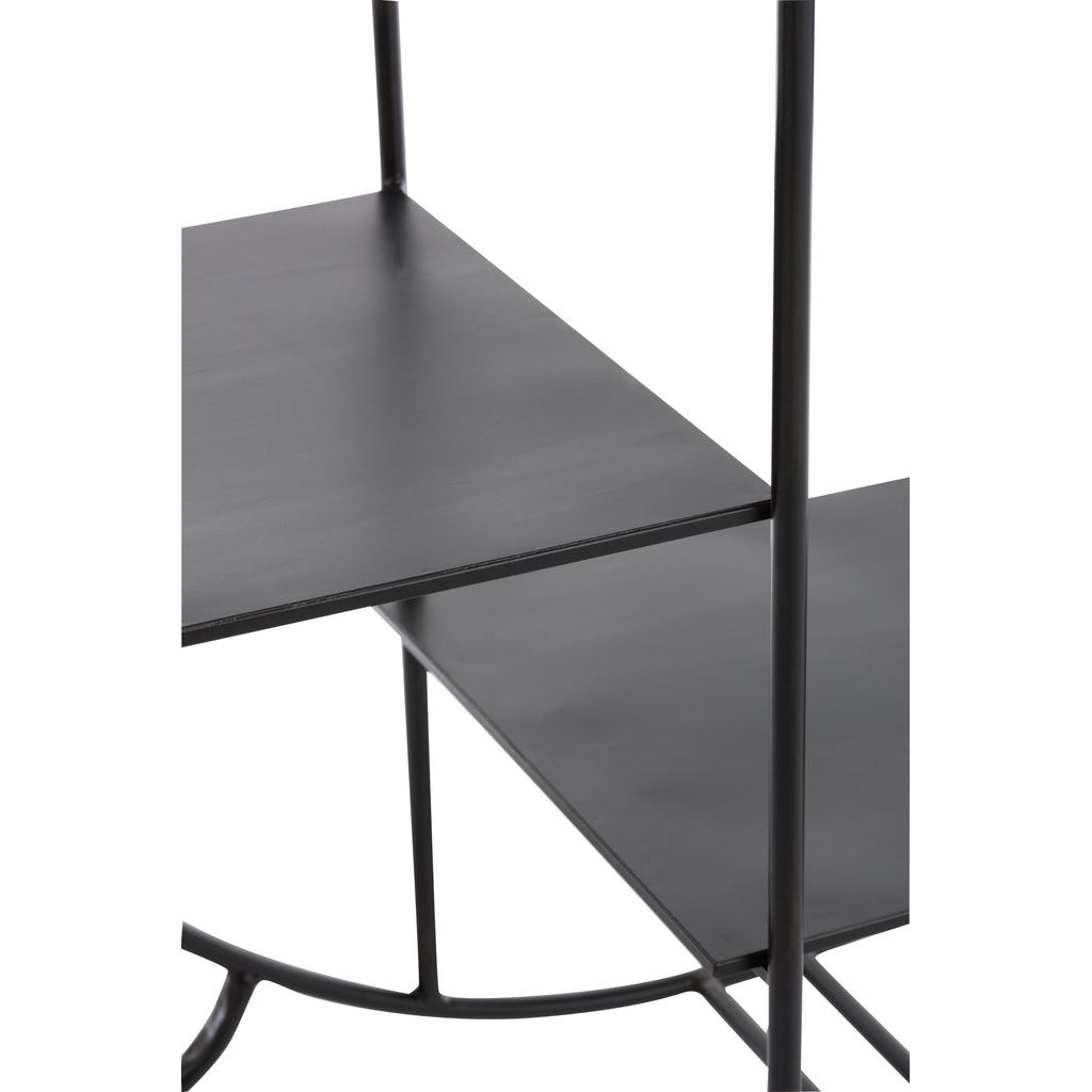 Étagère Métal Noir Ronde - Designix