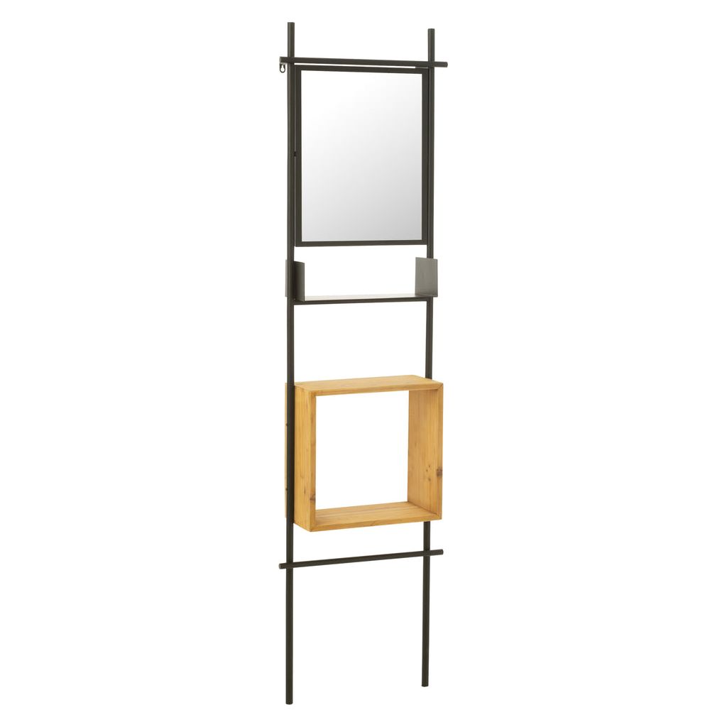 Étagère Miroir Bois Naturel - Designix