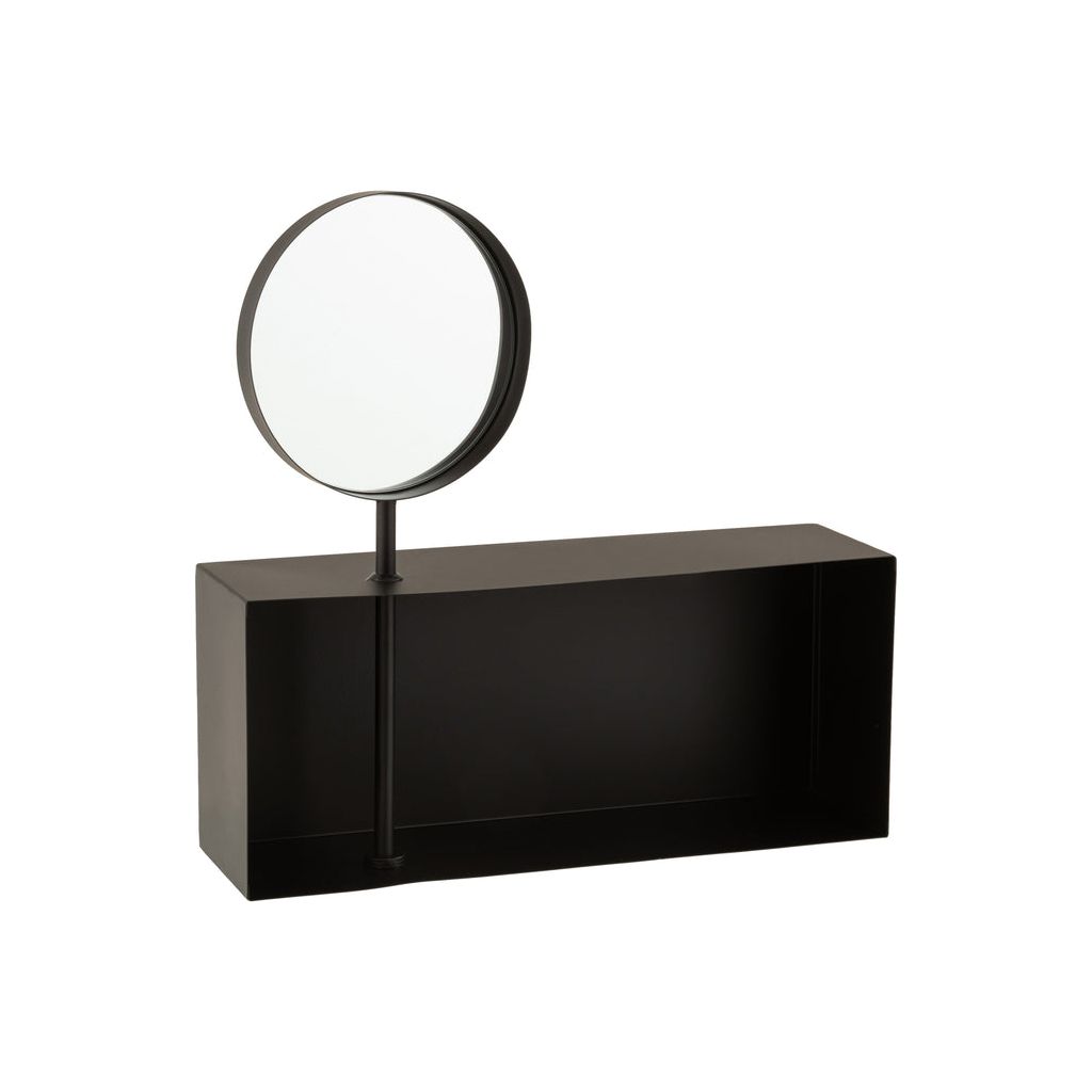 Étagère Miroir Métal Noir - Designix