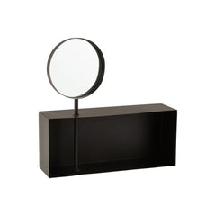 Étagère Miroir Métal Noir